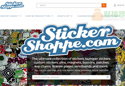 TheStickerShoppe美国贴纸订做与销售网站