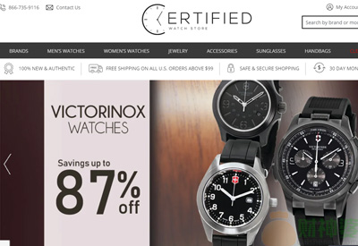 CertifiedWatchStore美国腕表海淘网站