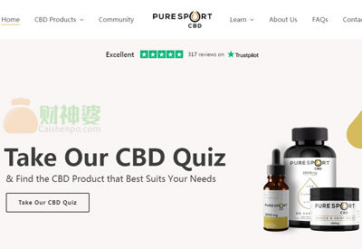 Puresportcbd英国CBD精油护肤品牌网站