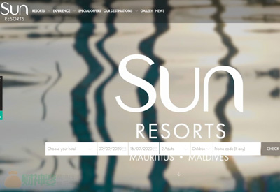 Sunresortshotels 毛里求斯太阳度假酒店预订网站