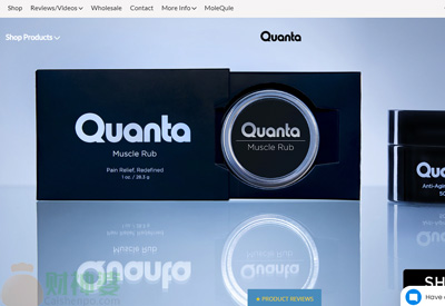 Quantacbd美国CBD天然抗衰老与缓解疼痛品牌网站