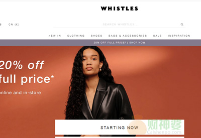 Whistles英国薇斯莱斯时尚女装品牌网站