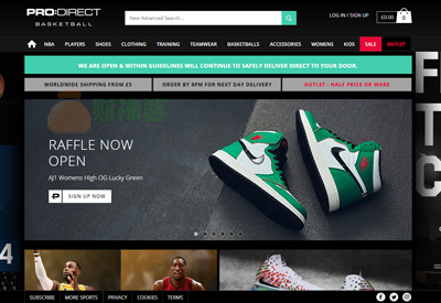ProDirectBasketball英国篮球装备用品购物网站